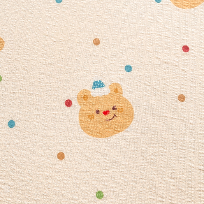 91家纺网 家纺一手货源 找家纺 眠势力 2025新款云感双层纱枕套ins奶油风云感超柔枕头套 波点小熊