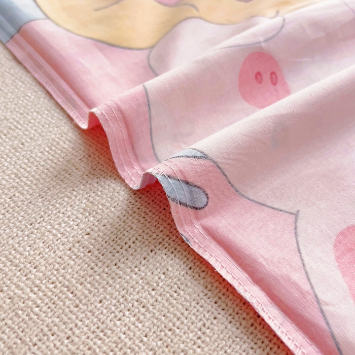 91家纺网 家纺一手货源 找家纺 2025年新款幼儿园全棉被子三件套宝宝入园纯棉六件套被褥午睡被套蛋糕兔子