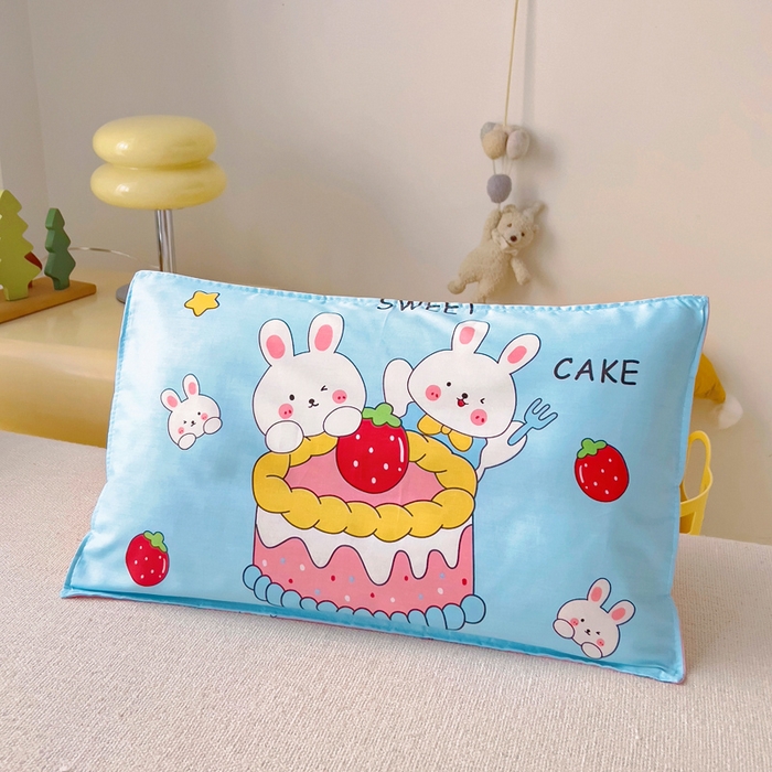 91家纺网 家纺一手货源 找家纺 2025年新款幼儿园全棉被子三件套宝宝入园纯棉六件套被褥午睡被套蛋糕兔子