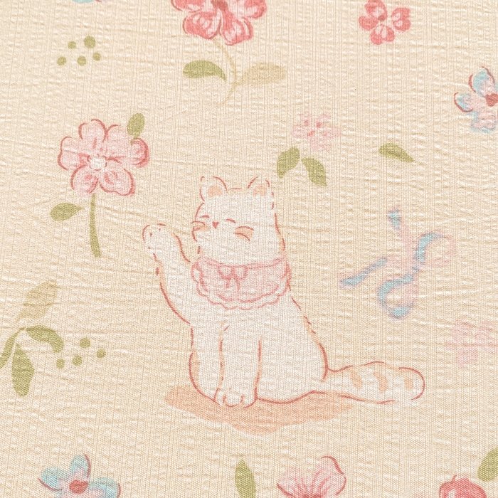 91家纺网 家纺一手货源 找家纺 眠势力 2025新款云感双层纱枕套ins奶油风云感超柔枕头套 花丛猫咪