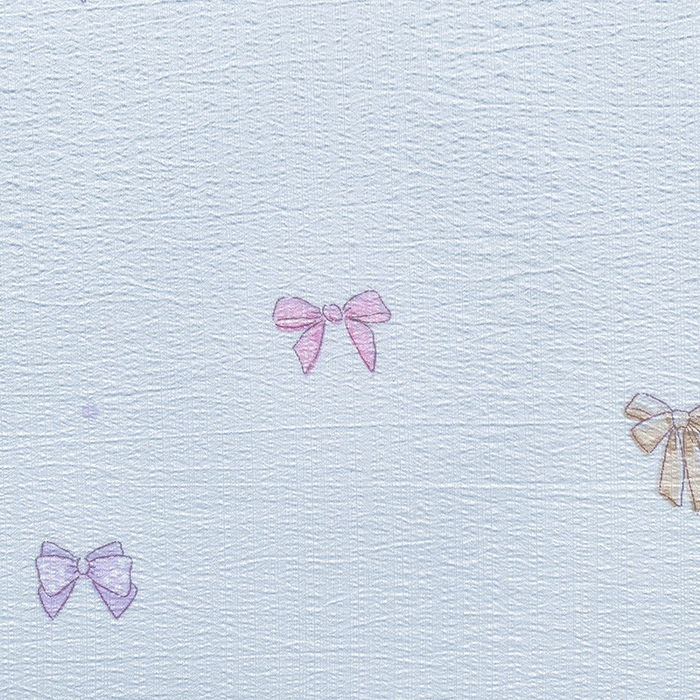 91家纺网 家纺一手货源 找家纺 眠势力 2025新款云感双层纱枕套ins奶油风云感超柔枕头套 蓝调蝴蝶结