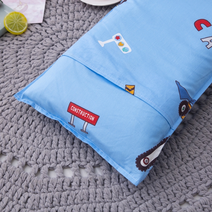 91家纺网 家纺一手货源 找家纺 2025年新款幼儿园全棉被子三件套宝宝入园纯棉六件套被褥午睡被套工程车