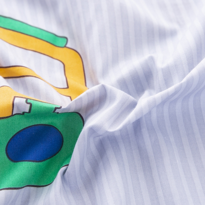 91家纺网 家纺一手货源 找家纺 2025年新款幼儿园全棉被子三件套宝宝入园纯棉六件套被褥午睡被套工程车