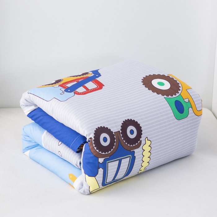 91家纺网 家纺一手货源 找家纺 2025年新款幼儿园全棉被子三件套宝宝入园纯棉六件套被褥午睡被套工程车