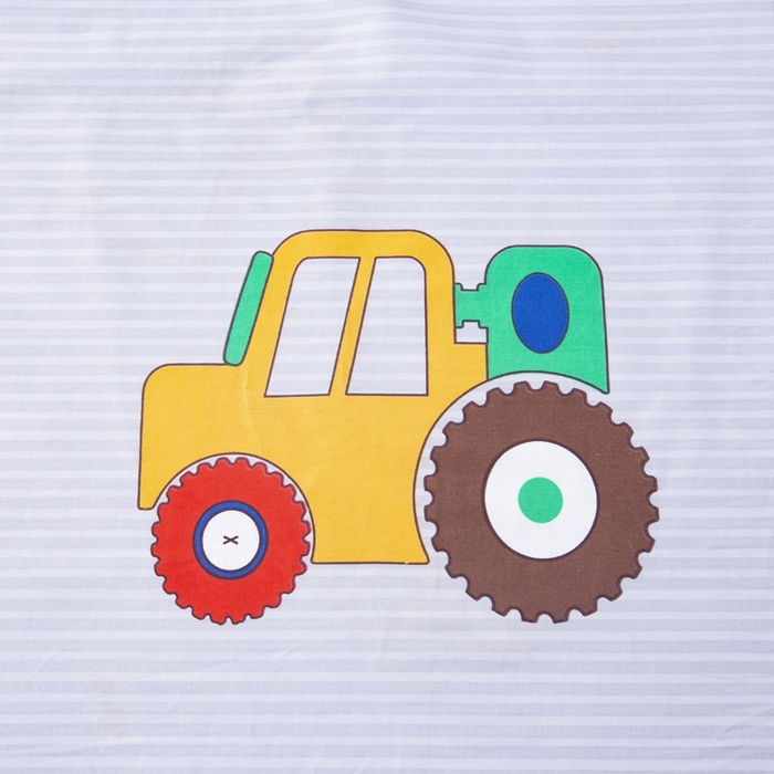 91家纺网 家纺一手货源 找家纺 2025年新款幼儿园全棉被子三件套宝宝入园纯棉六件套被褥午睡被套工程车