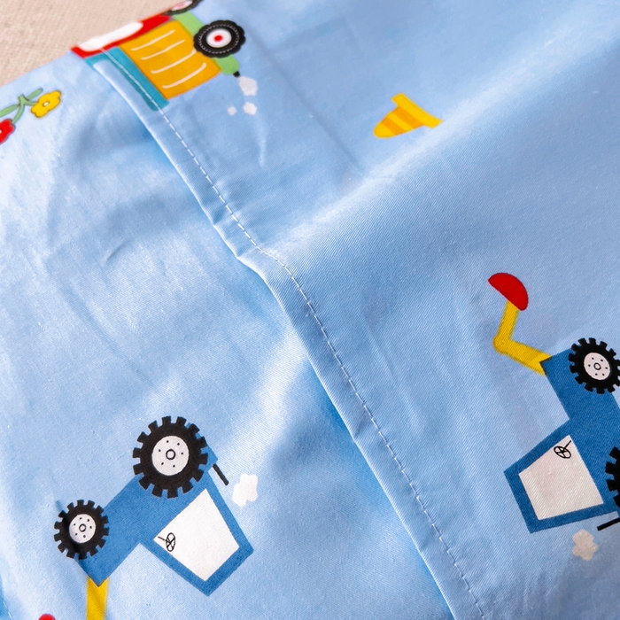 91家纺网 家纺一手货源 找家纺 2025年新款幼儿园全棉被子三件套宝宝入园纯棉六件套被褥午睡被套工程挖土机