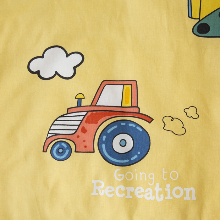 91家纺网 家纺一手货源 找家纺 2025年新款幼儿园全棉被子三件套宝宝入园纯棉六件套被褥午睡被套工程小分队