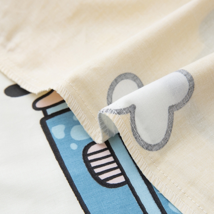 91家纺网 家纺一手货源 找家纺 2025年新款幼儿园全棉被子三件套宝宝入园纯棉六件套被褥午睡被套工程小分队