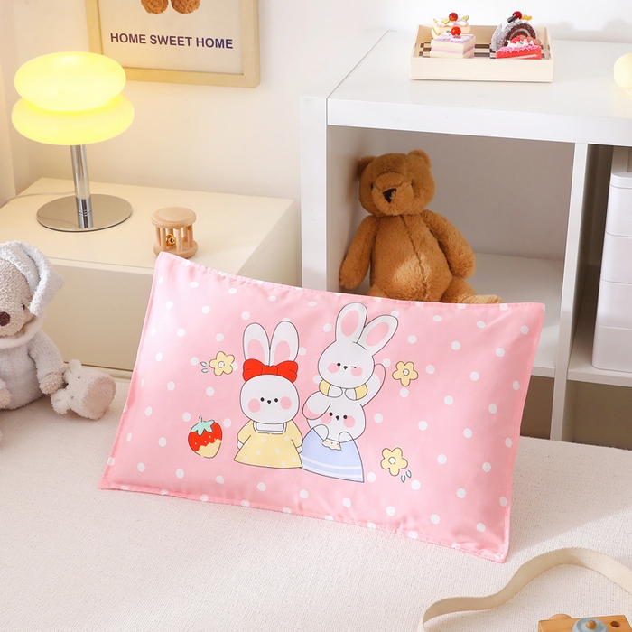 91家纺网 家纺一手货源 找家纺 2025年新款幼儿园全棉被子三件套宝宝入园纯棉六件套被褥午睡被套乖乖兔