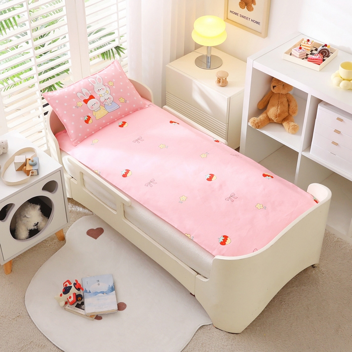 91家纺网 家纺一手货源 找家纺 2025年新款幼儿园全棉被子三件套宝宝入园纯棉六件套被褥午睡被套乖乖兔