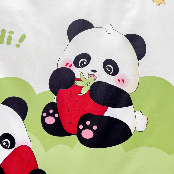 91家纺网 家纺一手货源 找家纺 2025年新款幼儿园全棉被子三件套宝宝入园纯棉六件套被褥午睡被套哈喽熊猫