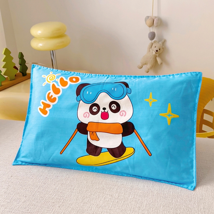 91家纺网 家纺一手货源 找家纺 2025年新款幼儿园全棉被子三件套宝宝入园纯棉六件套被褥午睡被套滑板熊猫