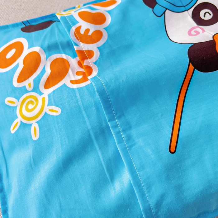 91家纺网 家纺一手货源 找家纺 2025年新款幼儿园全棉被子三件套宝宝入园纯棉六件套被褥午睡被套滑板熊猫