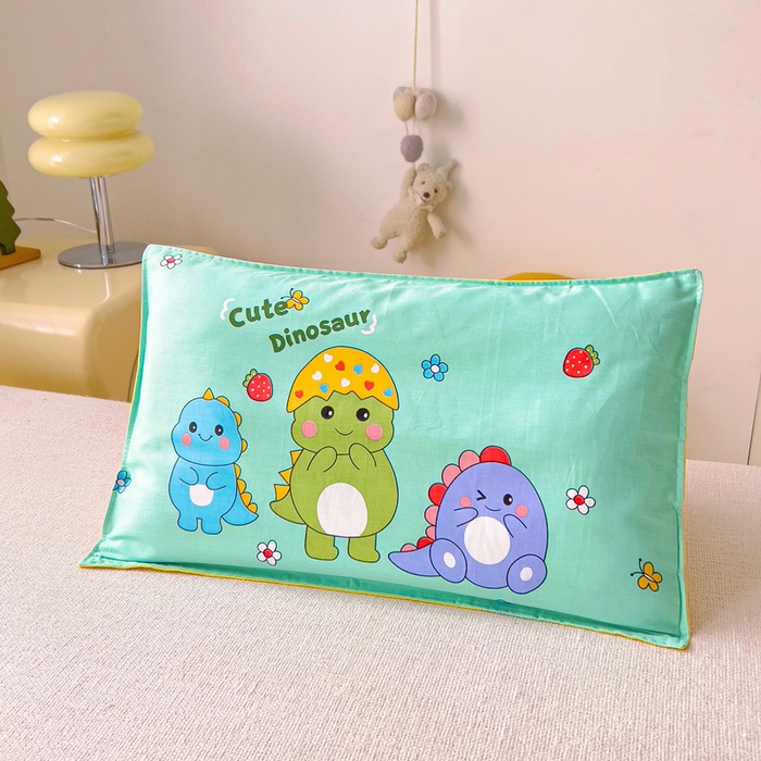 91家纺网 家纺一手货源 找家纺 2025年新款幼儿园全棉被子三件套宝宝入园纯棉六件套被褥午睡被套恐龙宝贝