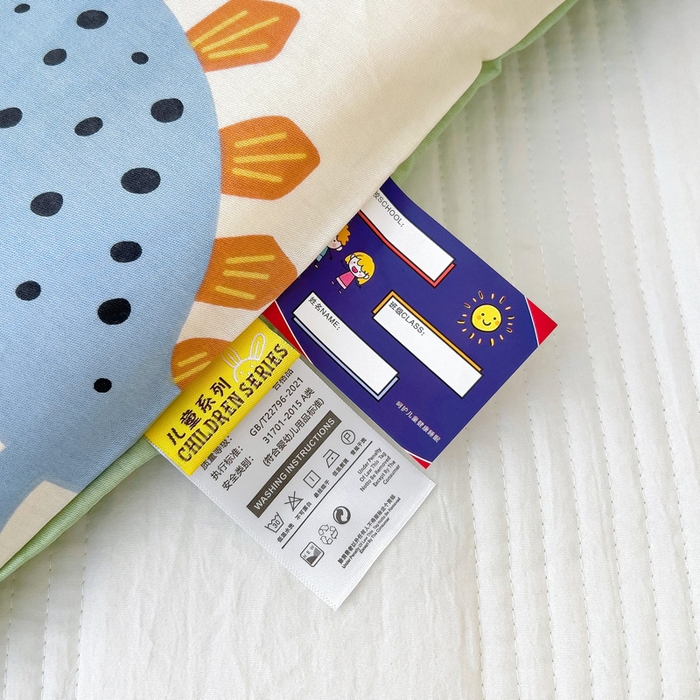 91家纺网 家纺一手货源 找家纺 2025年新款幼儿园全棉被子三件套宝宝入园纯棉六件套被褥午睡被套恐龙家族