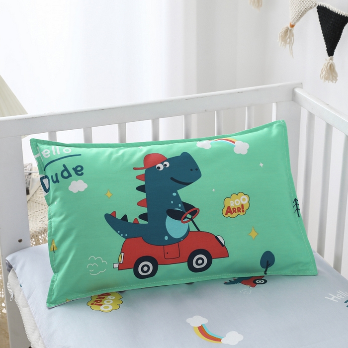 91家纺网 家纺一手货源 找家纺 2025年新款幼儿园全棉被子三件套宝宝入园纯棉六件套被褥午睡被套恐龙开车