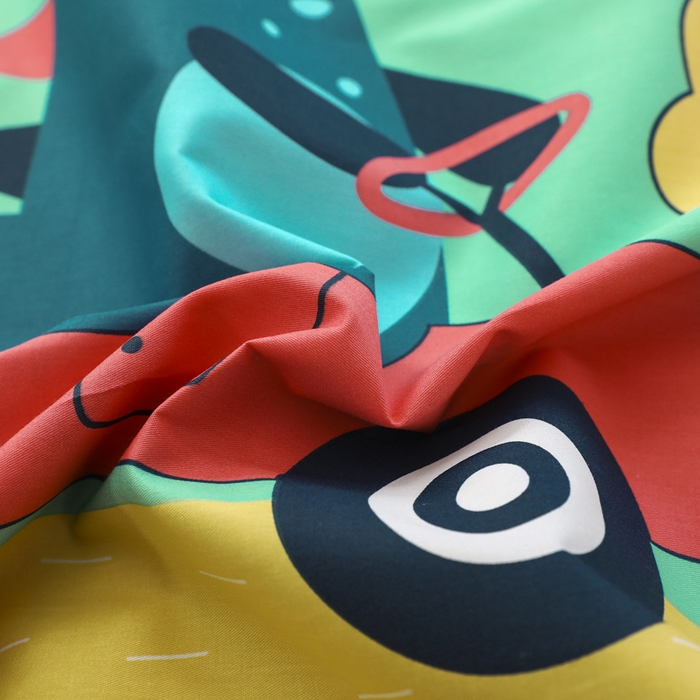 91家纺网 家纺一手货源 找家纺 2025年新款幼儿园全棉被子三件套宝宝入园纯棉六件套被褥午睡被套恐龙开车