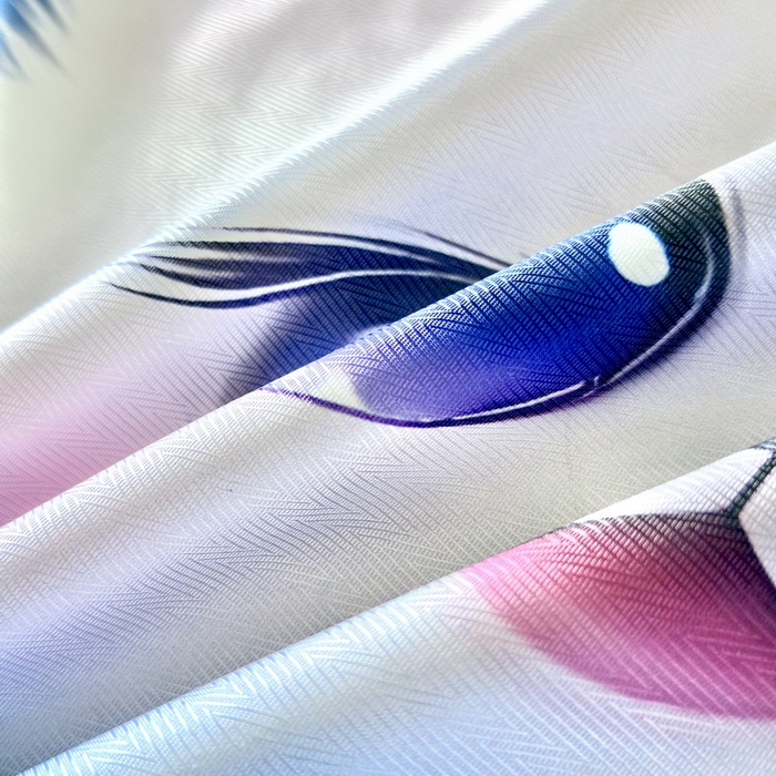 91家纺网 家纺一手货源 找家纺 云玲时尚 2025新款凉感高密冰丝印花枕套单品枕套枕套单件双人枕+内芯 灵动咪-蓝