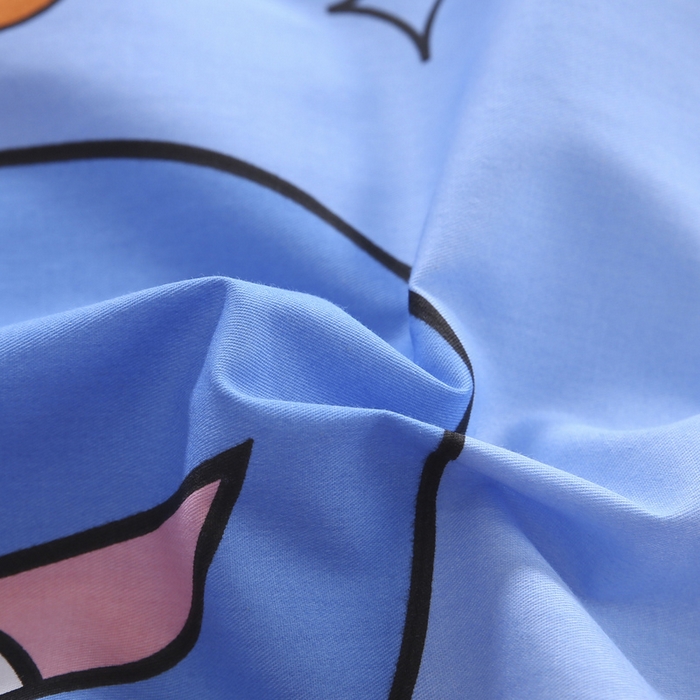 91家纺网 家纺一手货源 找家纺 2025年新款幼儿园全棉被子三件套宝宝入园纯棉六件套被褥午睡被套恐龙派对-蓝