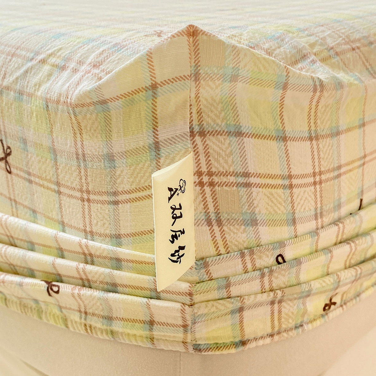 91家纺网 家纺一手货源 找家纺 眠势力 2025新款云感双层纱四件套床单款床笠款ins奶油风云感超柔 格调蝴蝶结