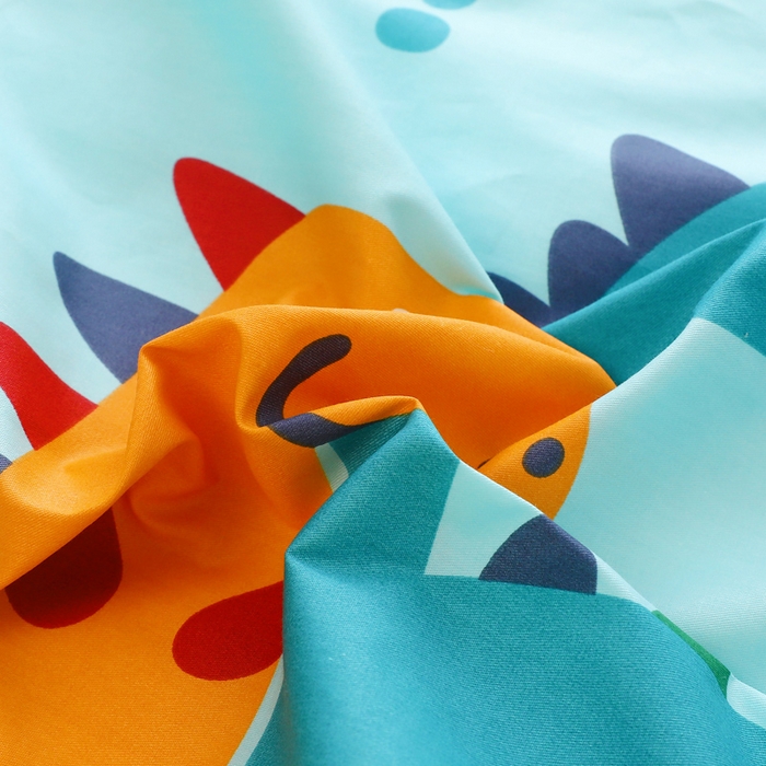 91家纺网 家纺一手货源 找家纺 2025年新款幼儿园全棉被子三件套宝宝入园纯棉六件套被褥午睡被套恐龙世界