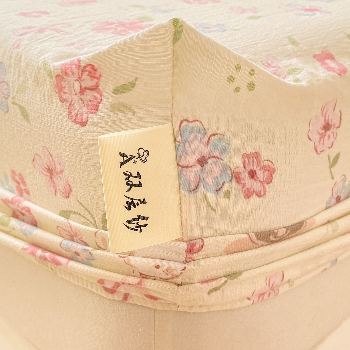 91家纺网 家纺一手货源 找家纺 眠势力 2025新款云感双层纱四件套床单款床笠款ins奶油风云感超柔 花丛猫咪