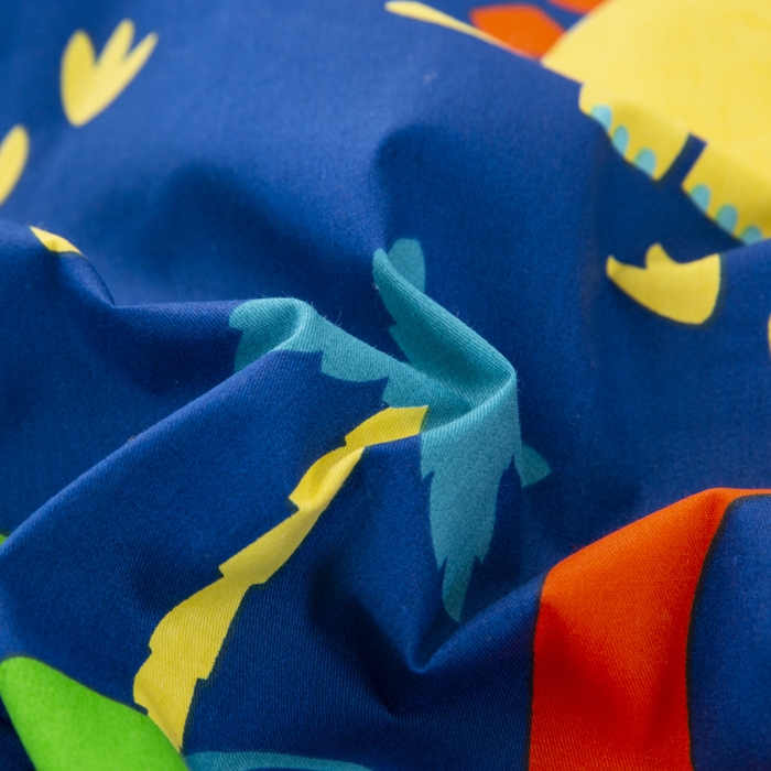 91家纺网 家纺一手货源 找家纺 2025年新款幼儿园全棉被子三件套宝宝入园纯棉六件套被褥午睡被套恐龙星球