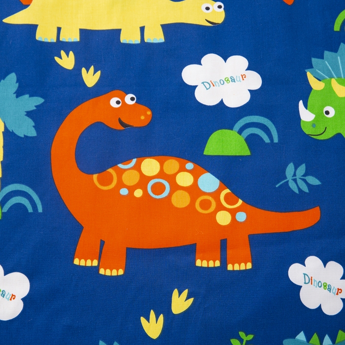 91家纺网 家纺一手货源 找家纺 2025年新款幼儿园全棉被子三件套宝宝入园纯棉六件套被褥午睡被套恐龙星球