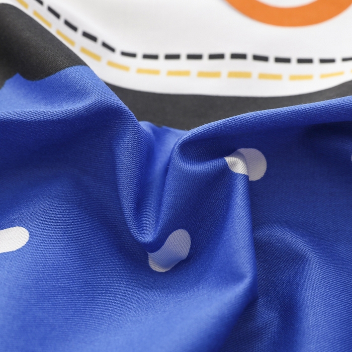 91家纺网 家纺一手货源 找家纺 2025年新款幼儿园全棉被子三件套宝宝入园纯棉六件套被褥午睡被套快乐工程车