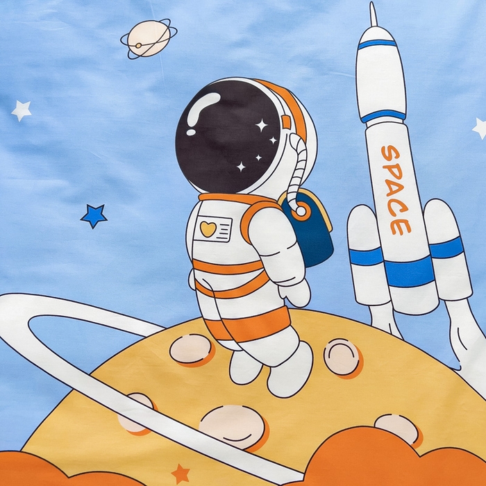 91家纺网 家纺一手货源 找家纺 2025年新款幼儿园全棉被子三件套宝宝入园纯棉六件套被褥午睡被套领航员