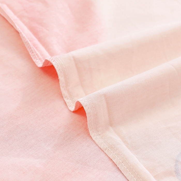 91家纺网 家纺一手货源 找家纺 2025年新款幼儿园全棉被子三件套宝宝入园纯棉六件套被褥午睡被套蜜桃女孩