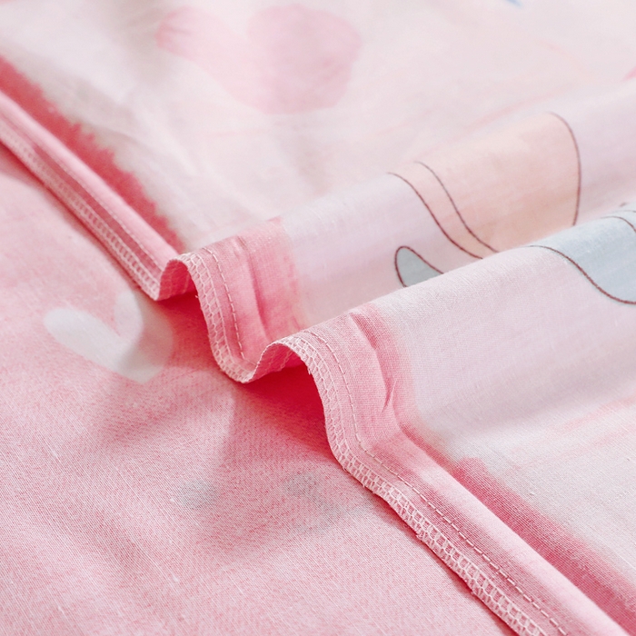 91家纺网 家纺一手货源 找家纺 2025年新款幼儿园全棉被子三件套宝宝入园纯棉六件套被褥午睡被套奶油兔