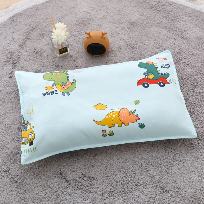 91家纺网 家纺一手货源 找家纺 2025年新款幼儿园全棉被子三件套宝宝入园纯棉六件套被褥午睡被套七彩恐龙-蓝