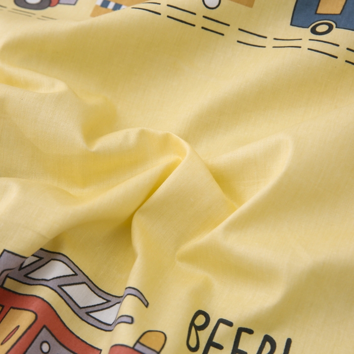 91家纺网 家纺一手货源 找家纺 2025年新款幼儿园全棉被子三件套宝宝入园纯棉六件套被褥午睡被套汽车乐园