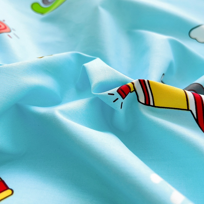 91家纺网 家纺一手货源 找家纺 2025年新款幼儿园全棉被子三件套宝宝入园纯棉六件套被褥午睡被套汽车世界-蓝