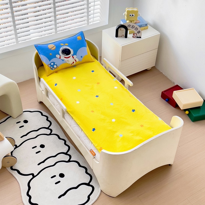 91家纺网 家纺一手货源 找家纺 2025年新款幼儿园全棉被子三件套宝宝入园纯棉六件套被褥午睡被套太空飞行