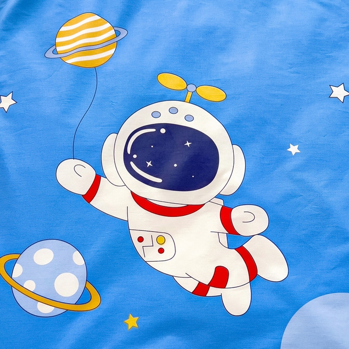 91家纺网 家纺一手货源 找家纺 2025年新款幼儿园全棉被子三件套宝宝入园纯棉六件套被褥午睡被套太空飞行