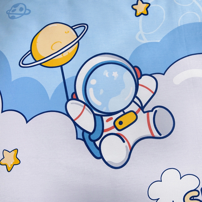 91家纺网 家纺一手货源 找家纺 2025年新款幼儿园全棉被子三件套宝宝入园纯棉六件套被褥午睡被套太空旅行