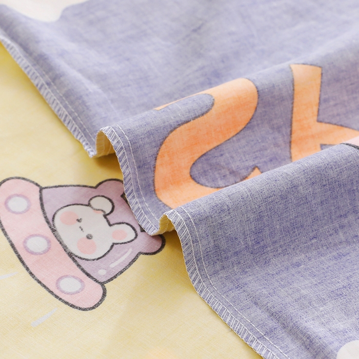 91家纺网 家纺一手货源 找家纺 2025年新款幼儿园全棉被子三件套宝宝入园纯棉六件套被褥午睡被套太空兔