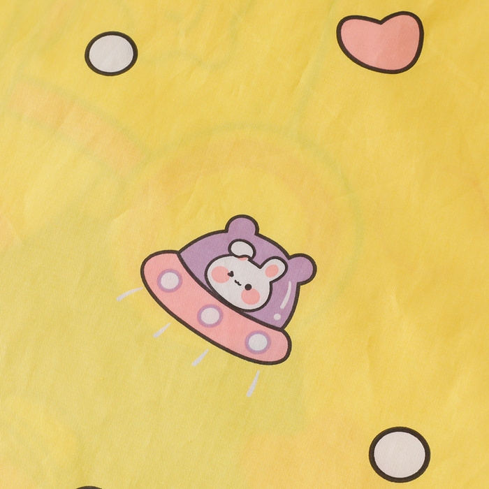 91家纺网 家纺一手货源 找家纺 2025年新款幼儿园全棉被子三件套宝宝入园纯棉六件套被褥午睡被套太空兔