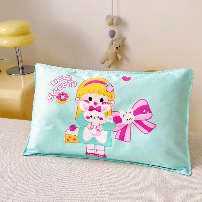 91家纺网 家纺一手货源 找家纺 2025年新款幼儿园全棉被子三件套宝宝入园纯棉六件套被褥午睡被套甜心女孩