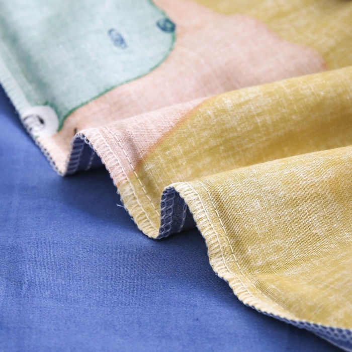 91家纺网 家纺一手货源 找家纺 2025年新款幼儿园全棉被子三件套宝宝入园纯棉六件套被褥午睡被套涂鸦恐龙-黄