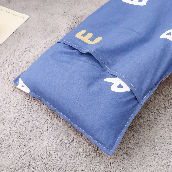 91家纺网 家纺一手货源 找家纺 2025年新款幼儿园全棉被子三件套宝宝入园纯棉六件套被褥午睡被套涂鸦恐龙-黄