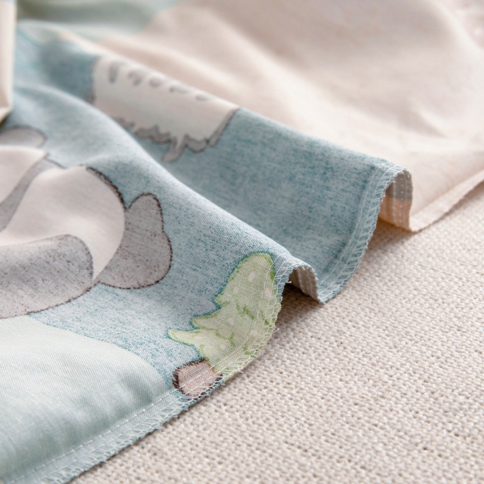 91家纺网 家纺一手货源 找家纺 2025年新款幼儿园全棉被子三件套宝宝入园纯棉六件套被褥午睡被套玩趣森林