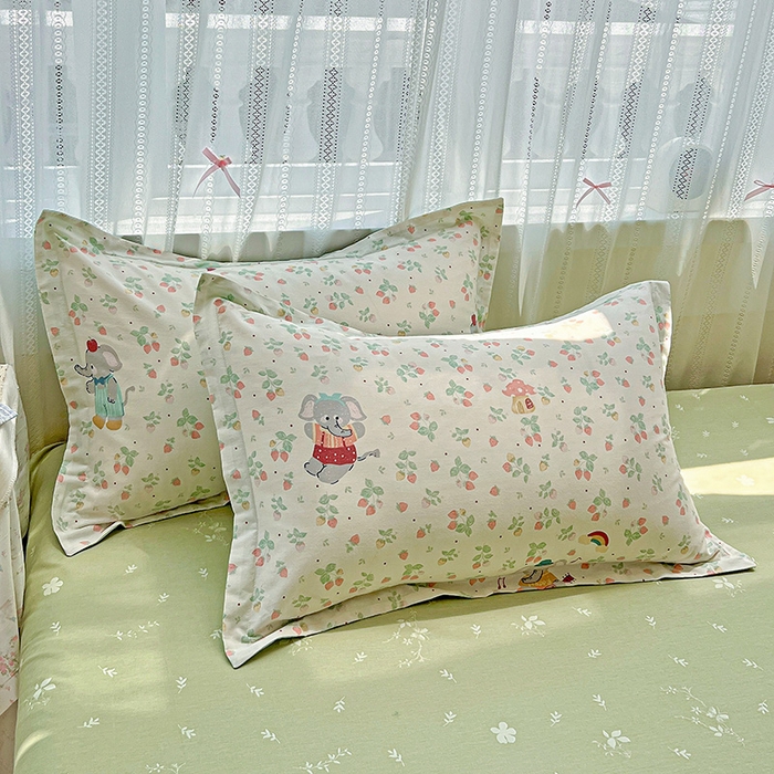 91家纺网 家纺一手货源 找家纺 （总）依庭 2025新款12868全棉纯棉单枕套单品枕套枕套单件