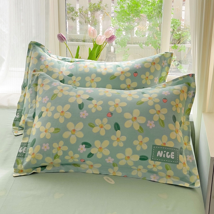 91家纺网 家纺一手货源 找家纺 （总）依庭 2025新款12868全棉纯棉单枕套单品枕套枕套单件