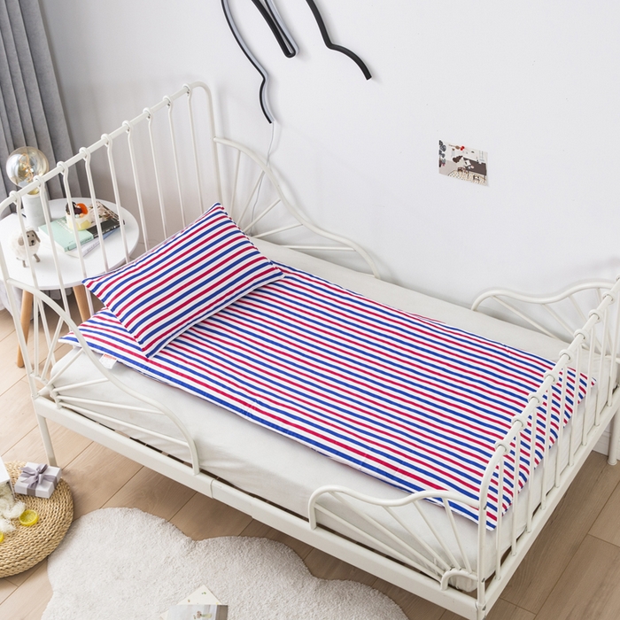 91家纺网 家纺一手货源 找家纺 2025年新款幼儿园全棉被子三件套宝宝入园纯棉六件套被褥午睡被套小帆船