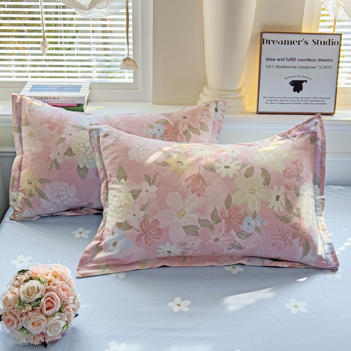 91家纺网 家纺一手货源 找家纺 （总）依庭 2025新款12868全棉纯棉单枕套单品枕套枕套单件