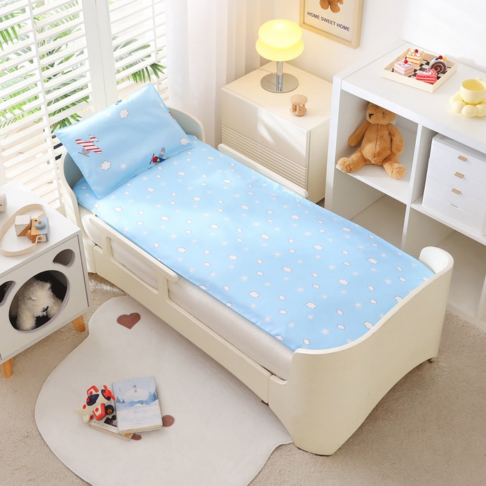 91家纺网 家纺一手货源 找家纺 2025年新款幼儿园全棉被子三件套宝宝入园纯棉六件套被褥午睡被套小飞机