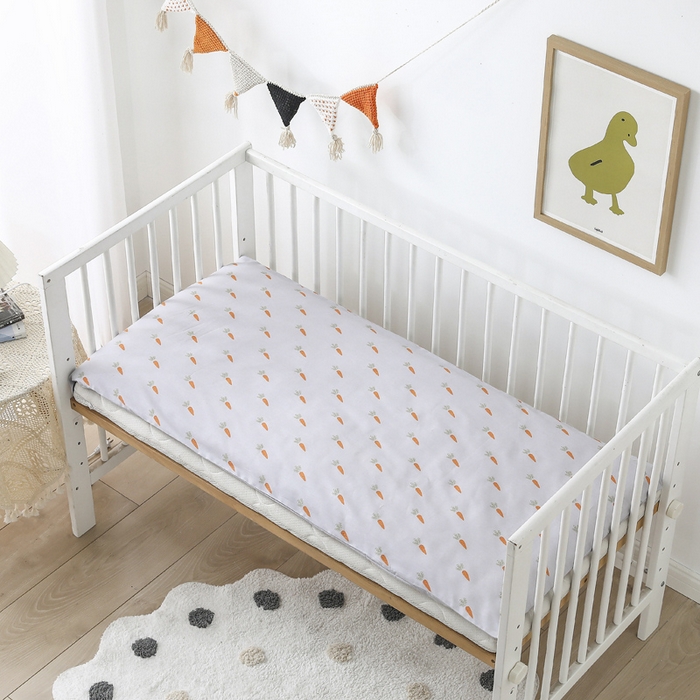 91家纺网 家纺一手货源 找家纺 2025年新款幼儿园全棉被子三件套宝宝入园纯棉六件套被褥午睡被套小萝卜